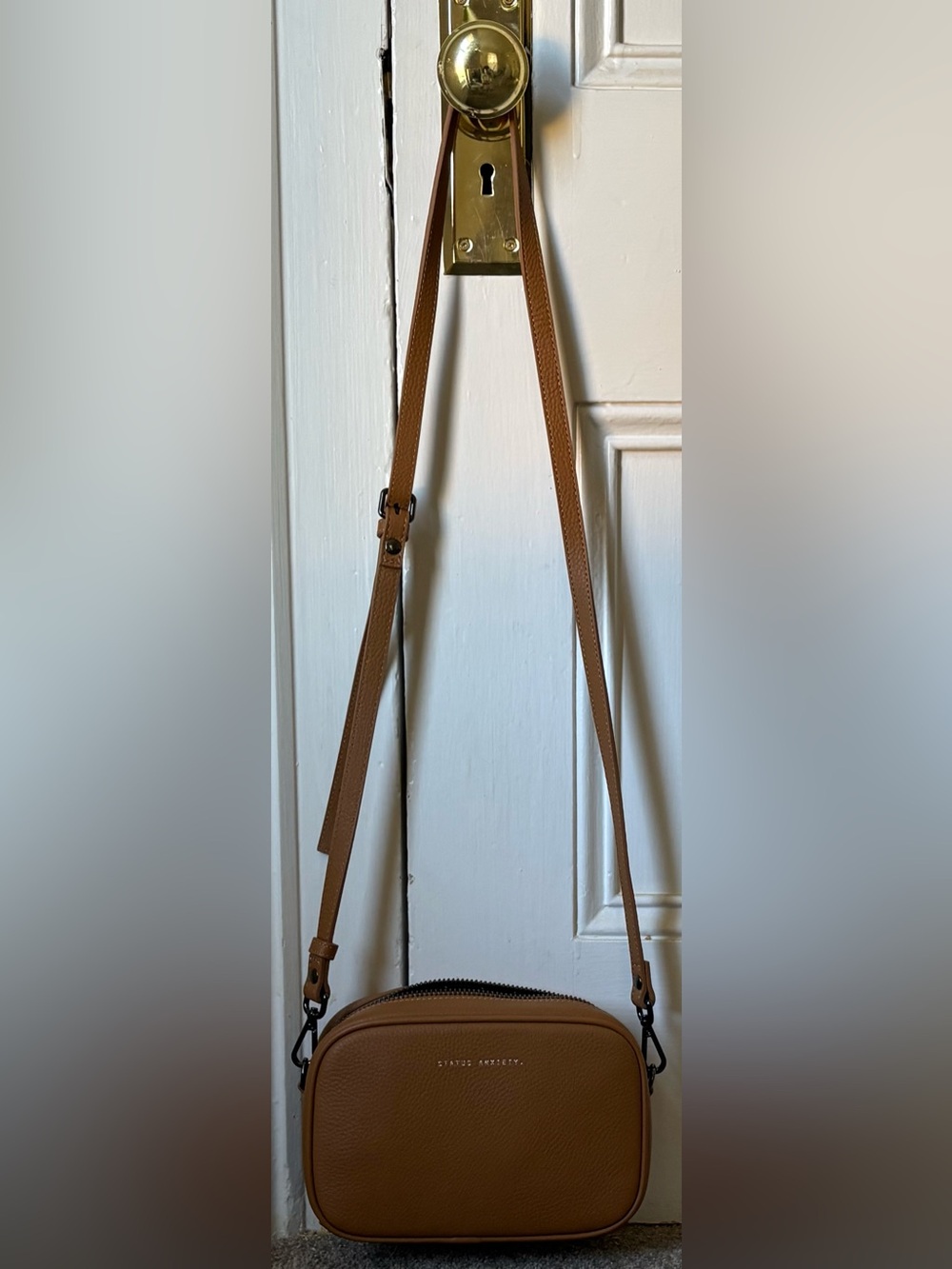 Status Anxiety Leather Crossbody Bag - Picture 3 of 5